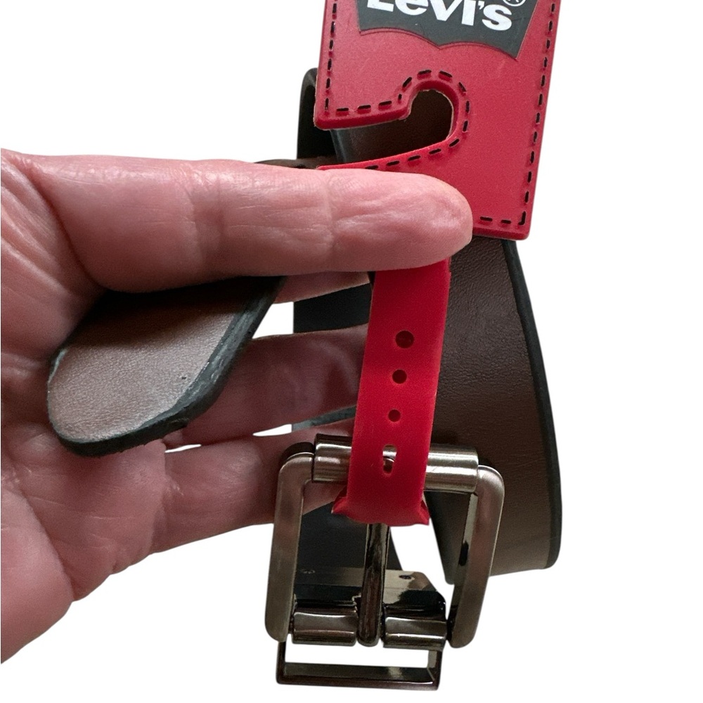 Levi’s Faux Leather Reversible Boys Belt Brown Black NWT Size Small